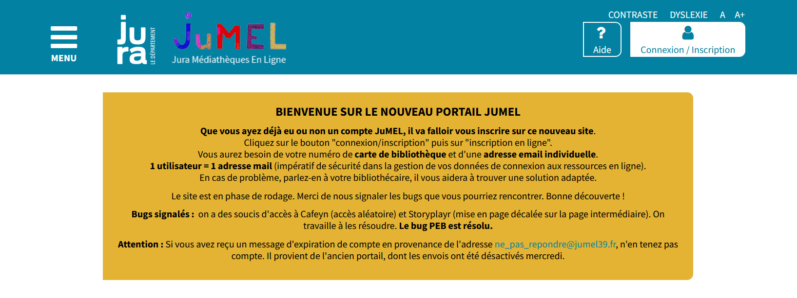 Nouveau site JuMEL
